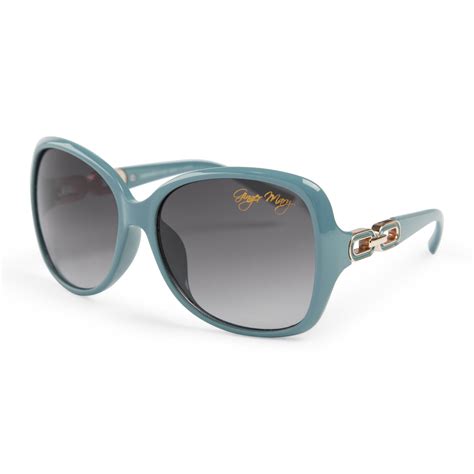 teal designer sunglasses